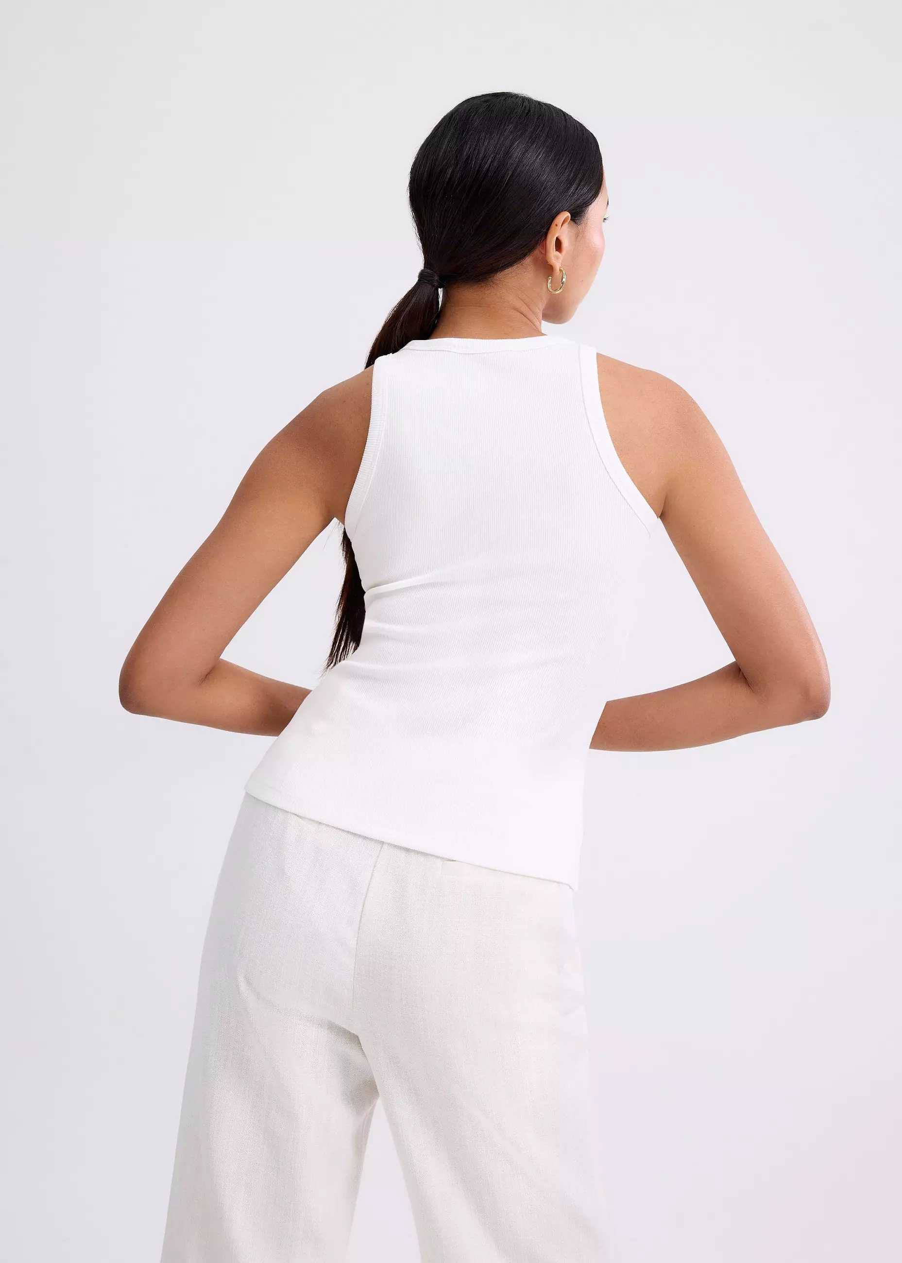 Atasan Wanita - BraFree by LB Malaya Jersey Racerback Tank Top