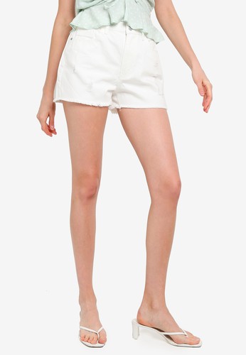 Jual Pimkie High Waist Denim Shorts Original Zalora Indonesia