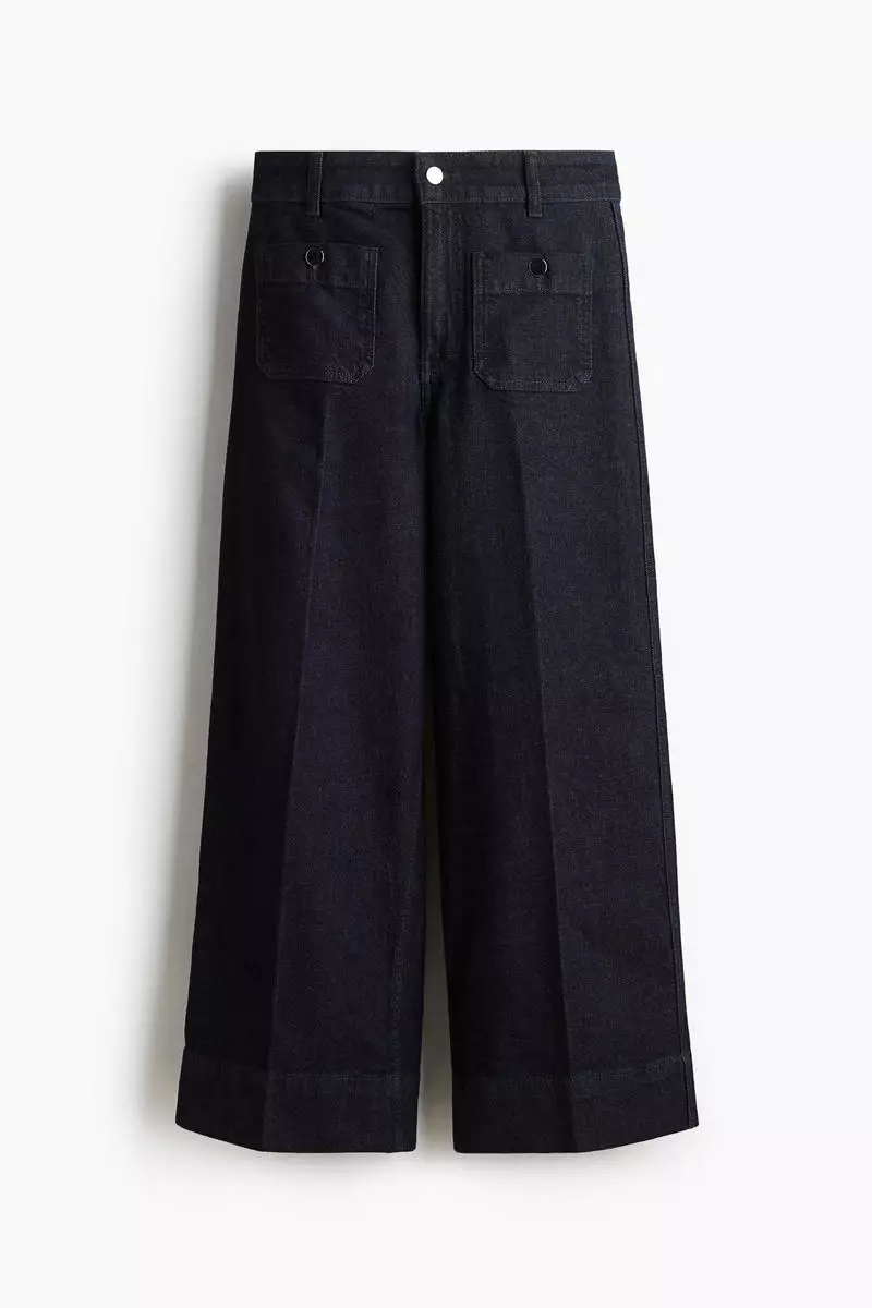 Wide High Ankle Jeans