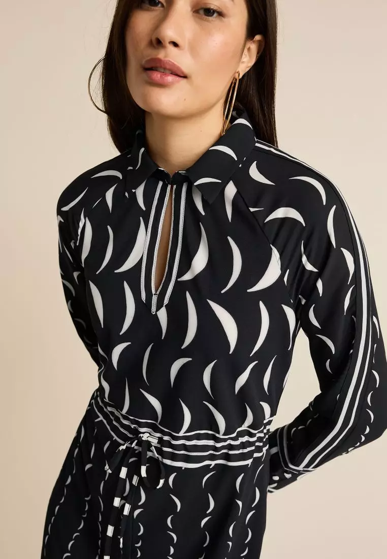 Long Sleeve Column Shirt Dress