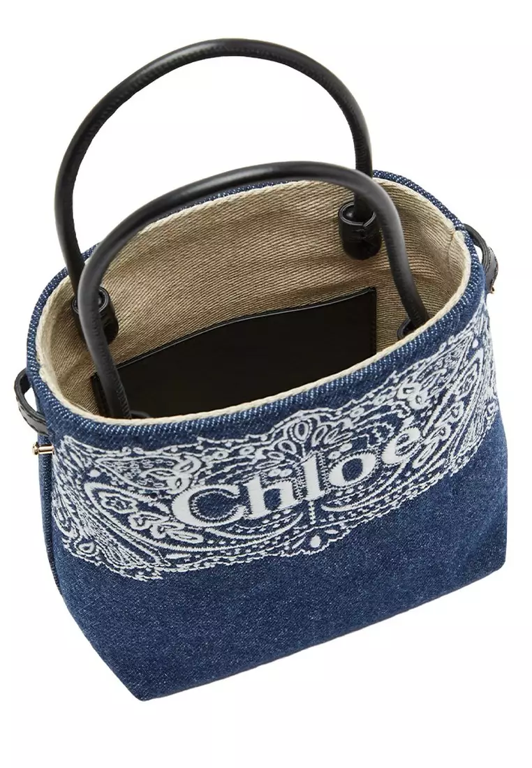 Denim MicSense In Blue Crossbody Bag in Blue