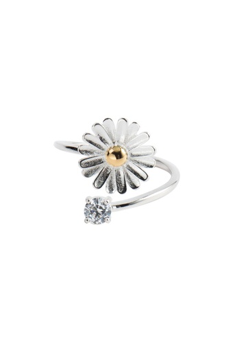 Buy A Excellence Premium S925 Sliver Flower Ring Online On Zalora Singapore