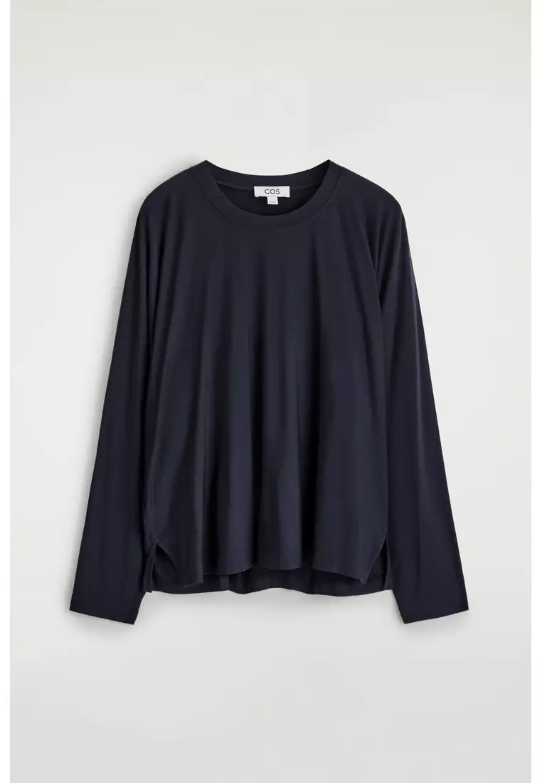 FLUID JERSEY LONG-SLEEVED TOP