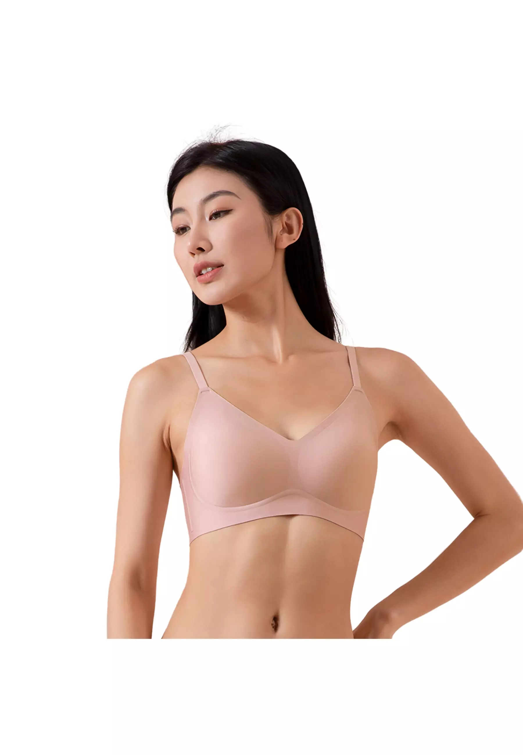 YouHave (You’ve) BH Bra Wanita Bahan Seamless Wireless Bra BH Tanpa Kawat Busa Sedang PushUp Bra 3 Kaitan Without Wire Laminated One Piece Menopang 100203