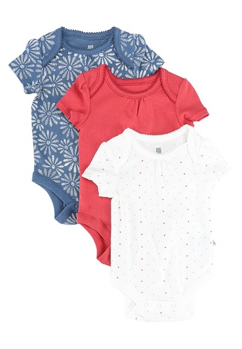 GAP red Ss G 3 Pack Bodysuit AC6A6KAABD5890GS_1