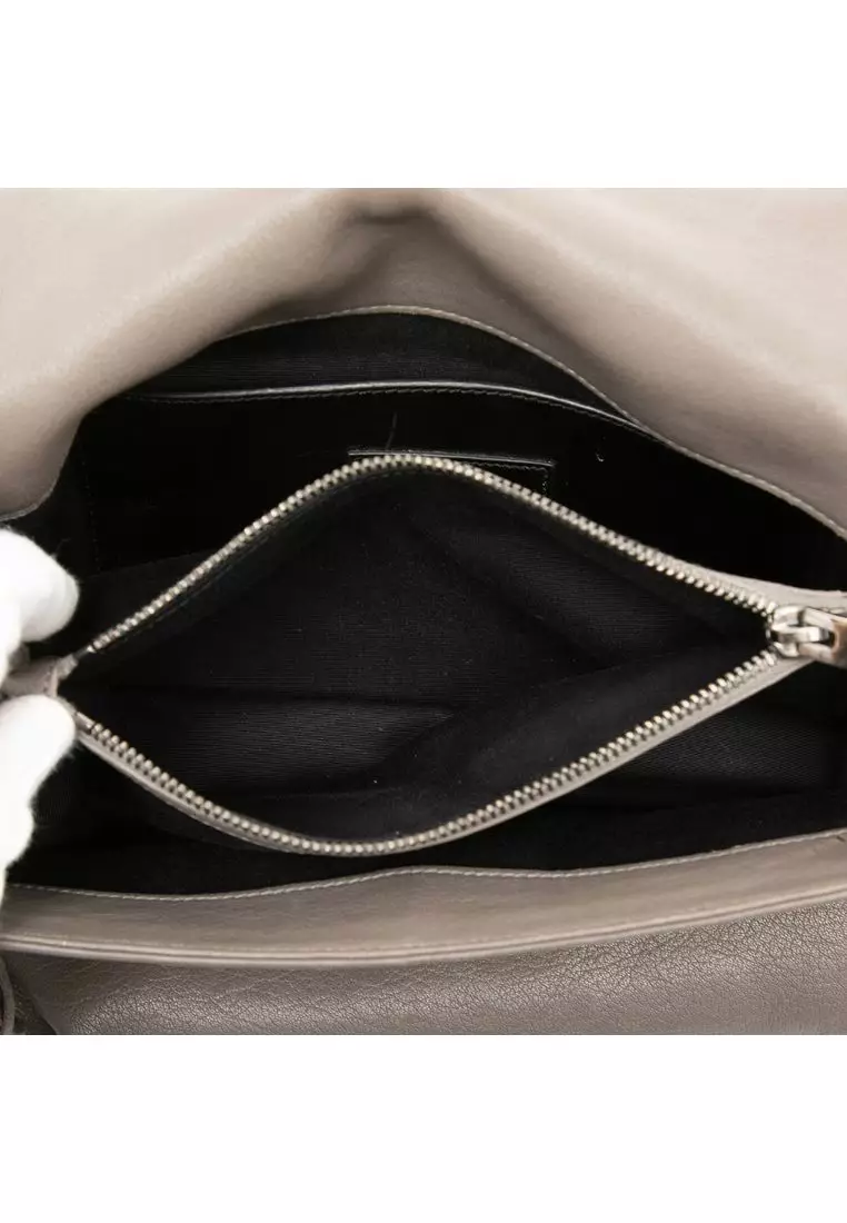 Pre-Loved Saint Laurent Medium Grain De Poudre West Hollywood Crossbody