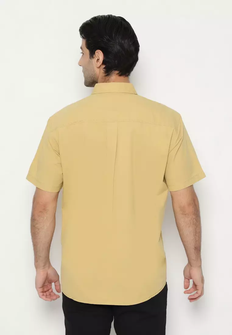 POLICE Kemeja Polos Cotton Regular Fit Pria