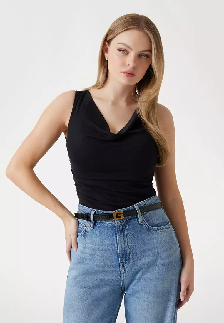 Sleeveless Cowl Neck Rika Top