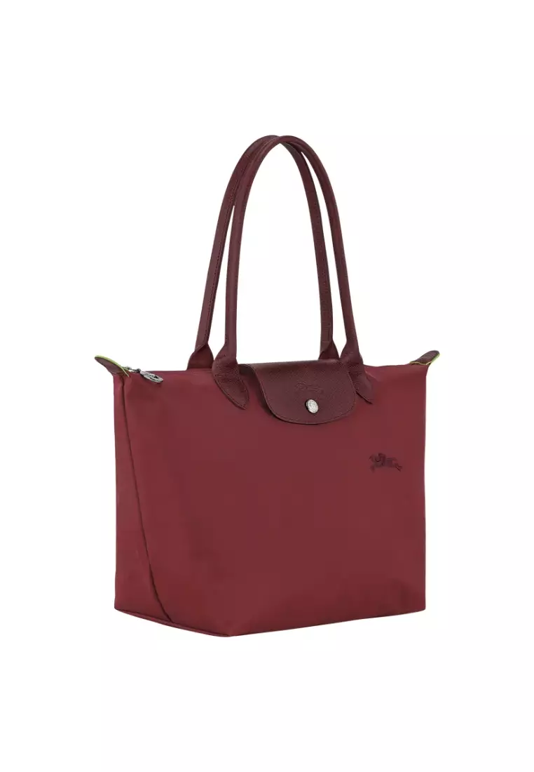 Longchamp Le Pliage Green M Tote Bag Pomegranate