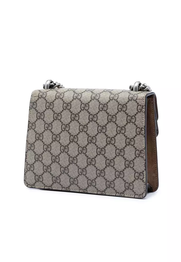 Pre-Loved Gucci Small Gg Supreme Dionysus Crossbody
