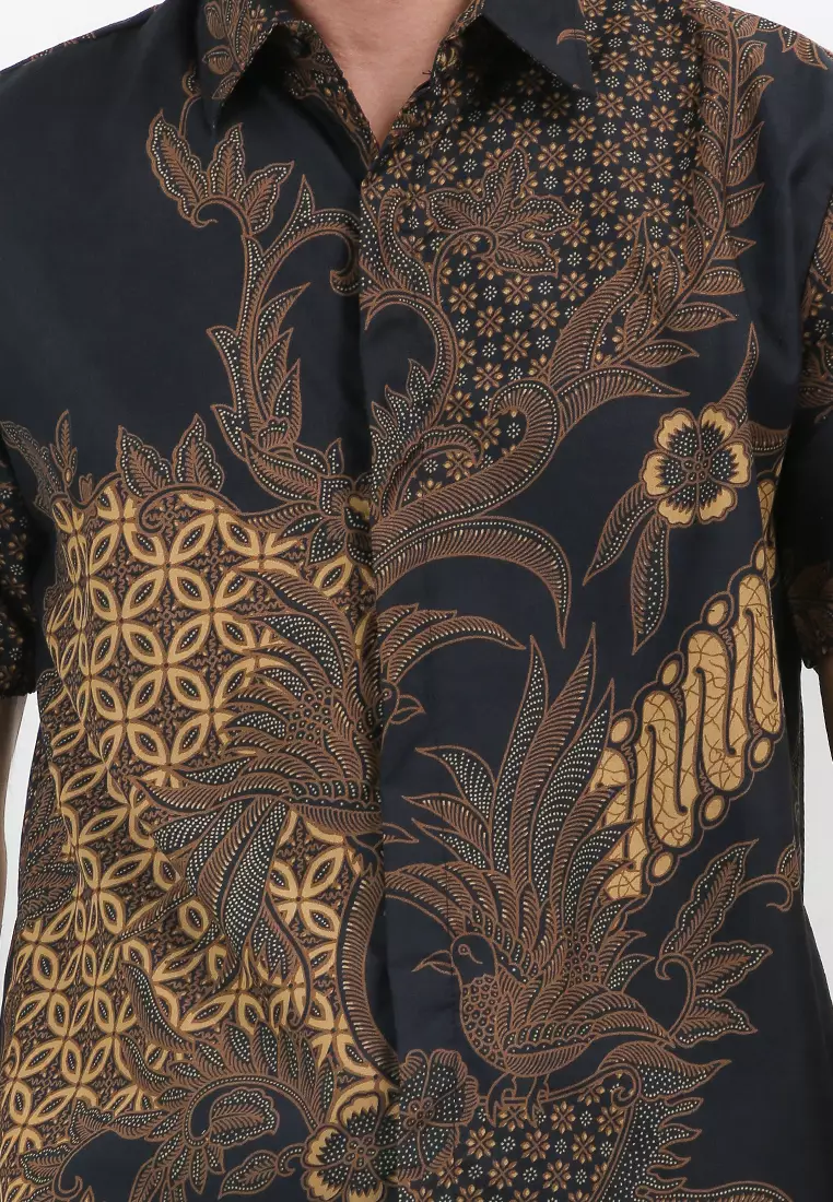 Mahesa Kemeja Batik Exclusive Premium Pria Casual Modern Lengan Pendek