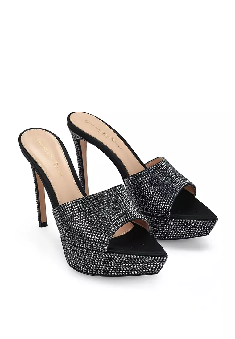 Buy Gianvito Rossi Betty Platform Crystal Heels (ik) 2025 Online