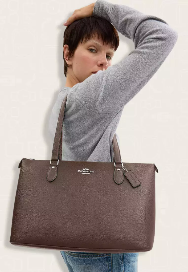 Coach Gallery Tote Bag Dark Stone