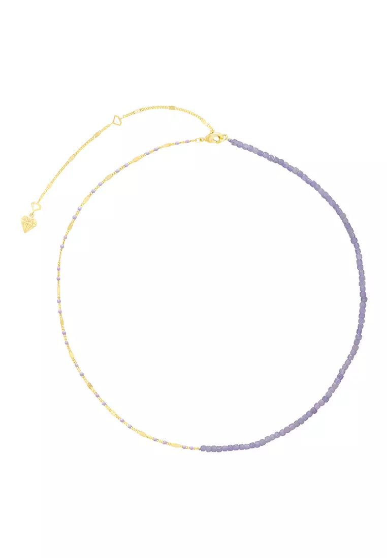 Tanzanite Lavender Gold Necklace