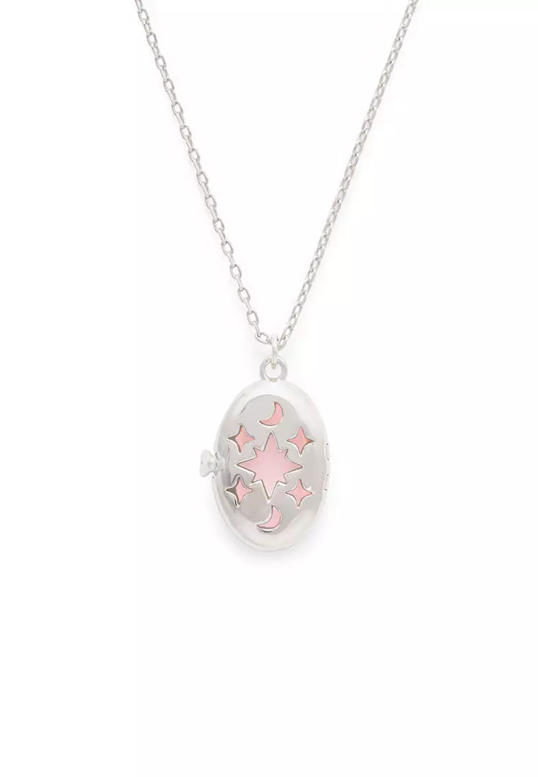 Buy Wanderlust Co Aura Rose Quartz Locket Necklace 2024 Online