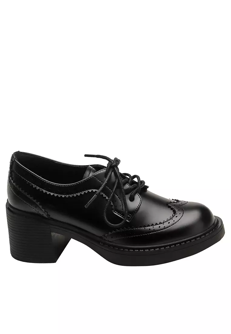 Twenty Eight Shoes 6CM Brogue Patent Leather Derby Shoes TE6088-9
