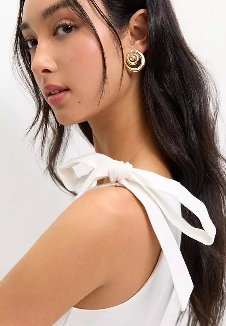 Tie Shoulder Dress
