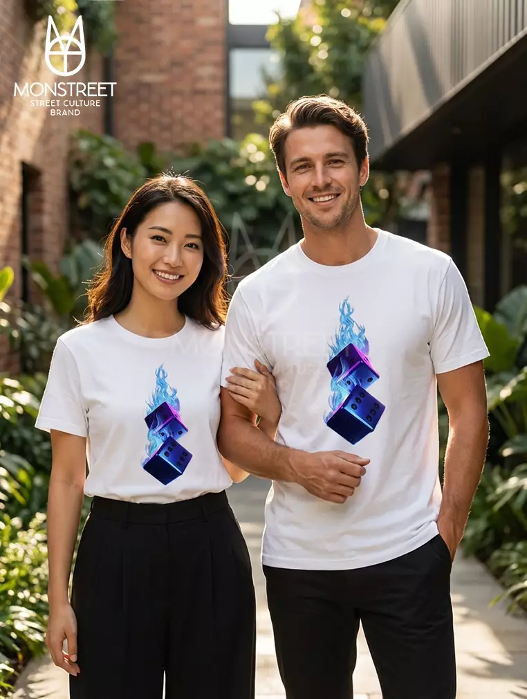 Monstreet Kaos Katun Combed 24S Grafis Reguler Fit Putih Tshirt UTR104 Cotton Combed 24S Graphic Tshirt Regular Fit White Tshirt