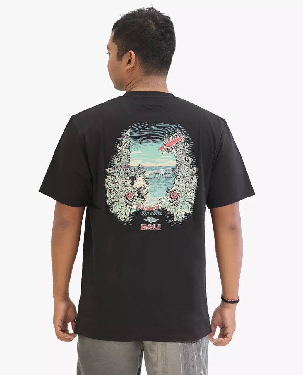 Rip Curl Men Bali Hanoman At Ulu Tee - Black