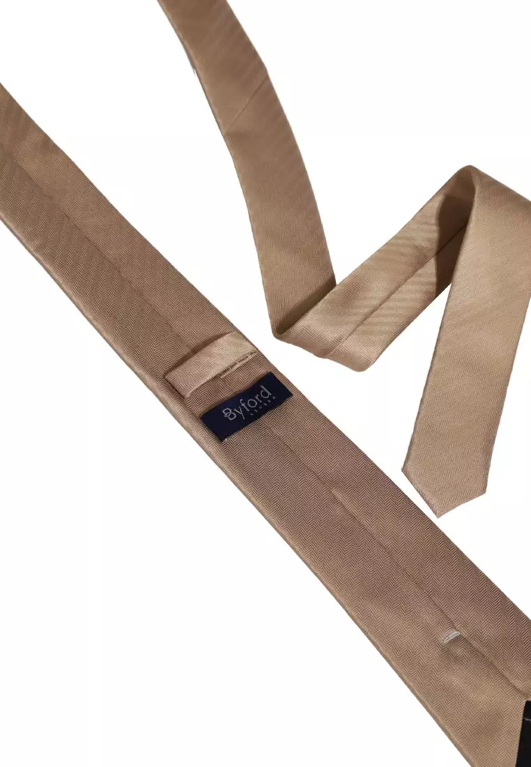 Byford Mens Micro Polyester Neck Tie 6.5 - 3026004A-80Taupe