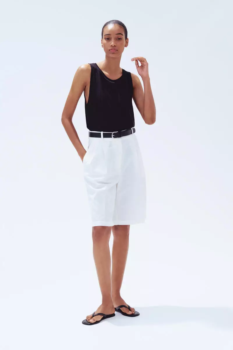 Rib-knit vest top