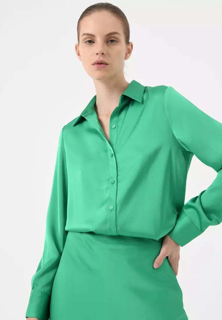Coco Loose Fit Satin Blouse