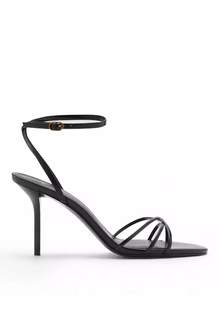 Discount on Mango  shoes - SKU: Strappy Heeled Sandals