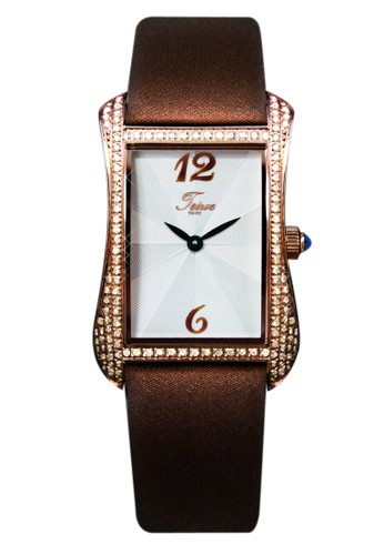 moment watch jam tangan wanita TW2991-G - leather strap - coklat