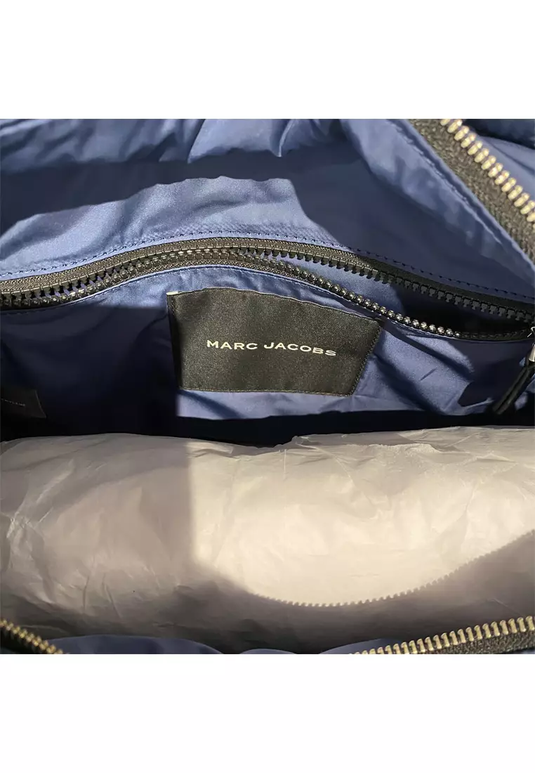 Large Quilted Logo Nylon Tote Azure Blue 4S4HTT008H02