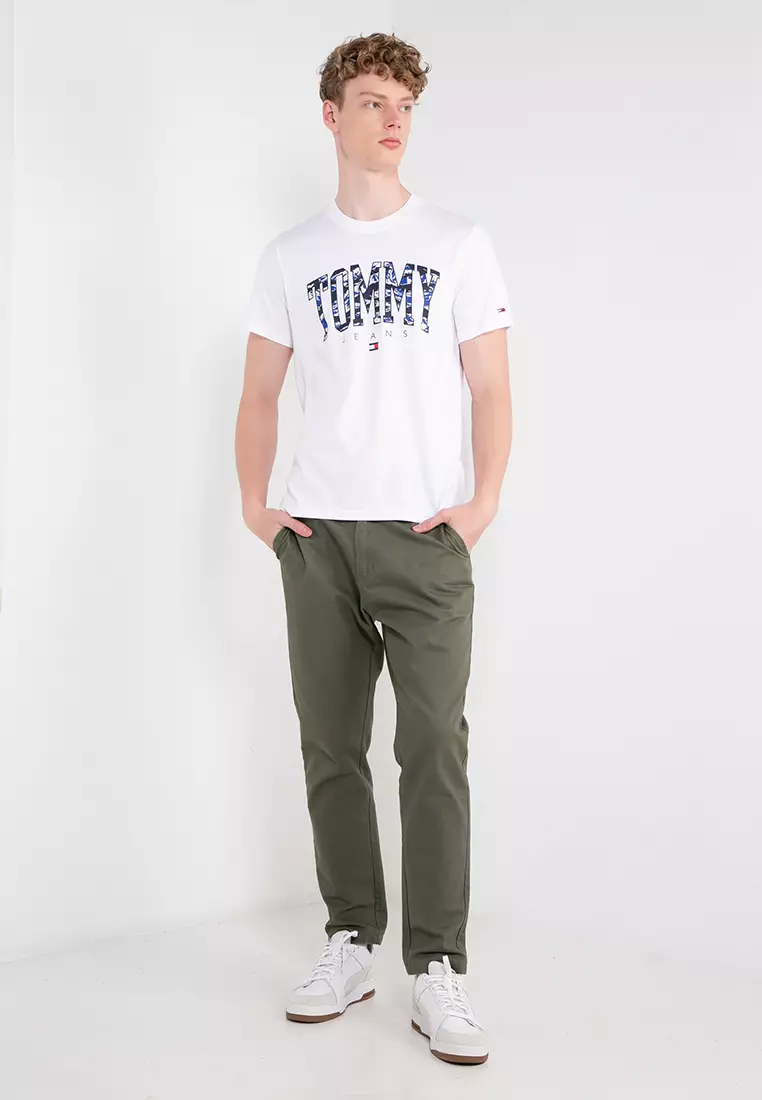 Tommy Hilfiger Camo College Tee Tommy Jeans ZALORA