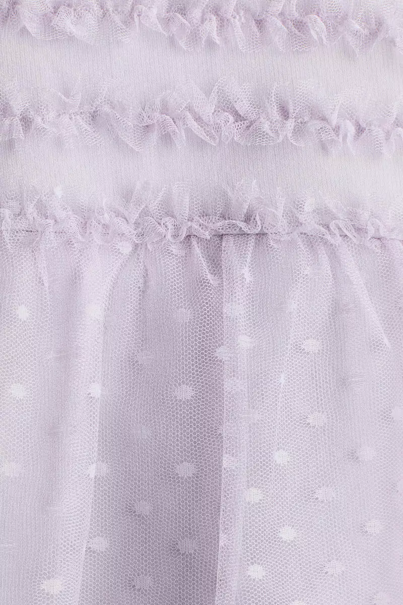 Tulle-detail sweatshirt