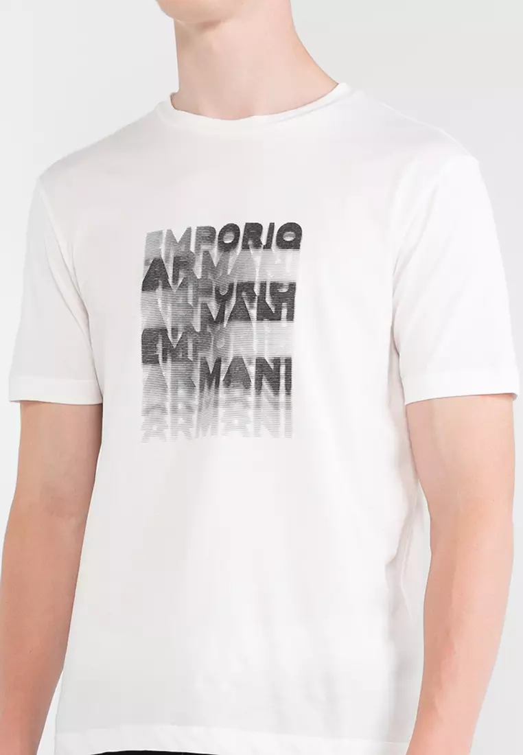 Giorgio armani white t hotsell shirt
