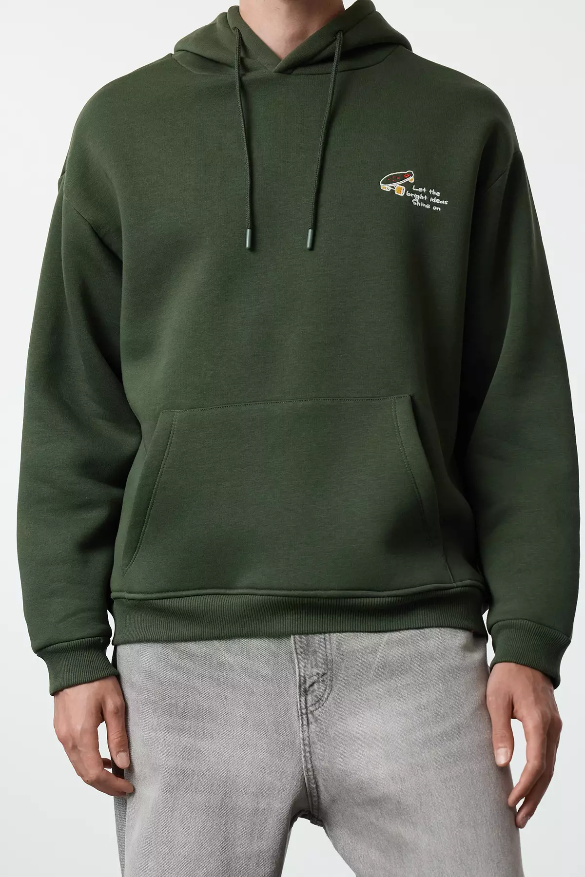 Slogan Printed Hoodie