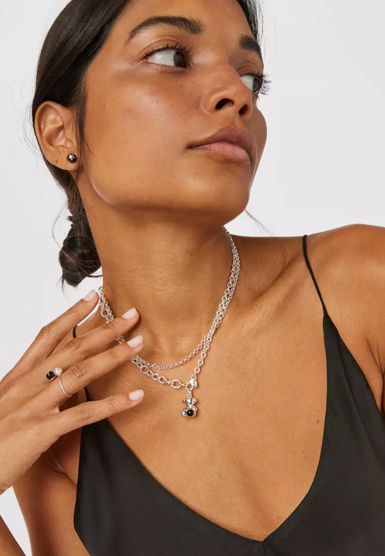 Tous online onyx necklace