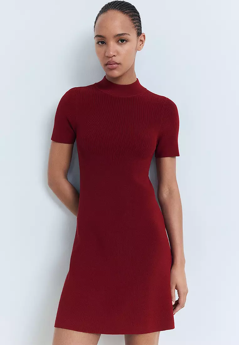 Buy Mango Perkins-Neck Knitted Dress 2026 Online | ZALORA