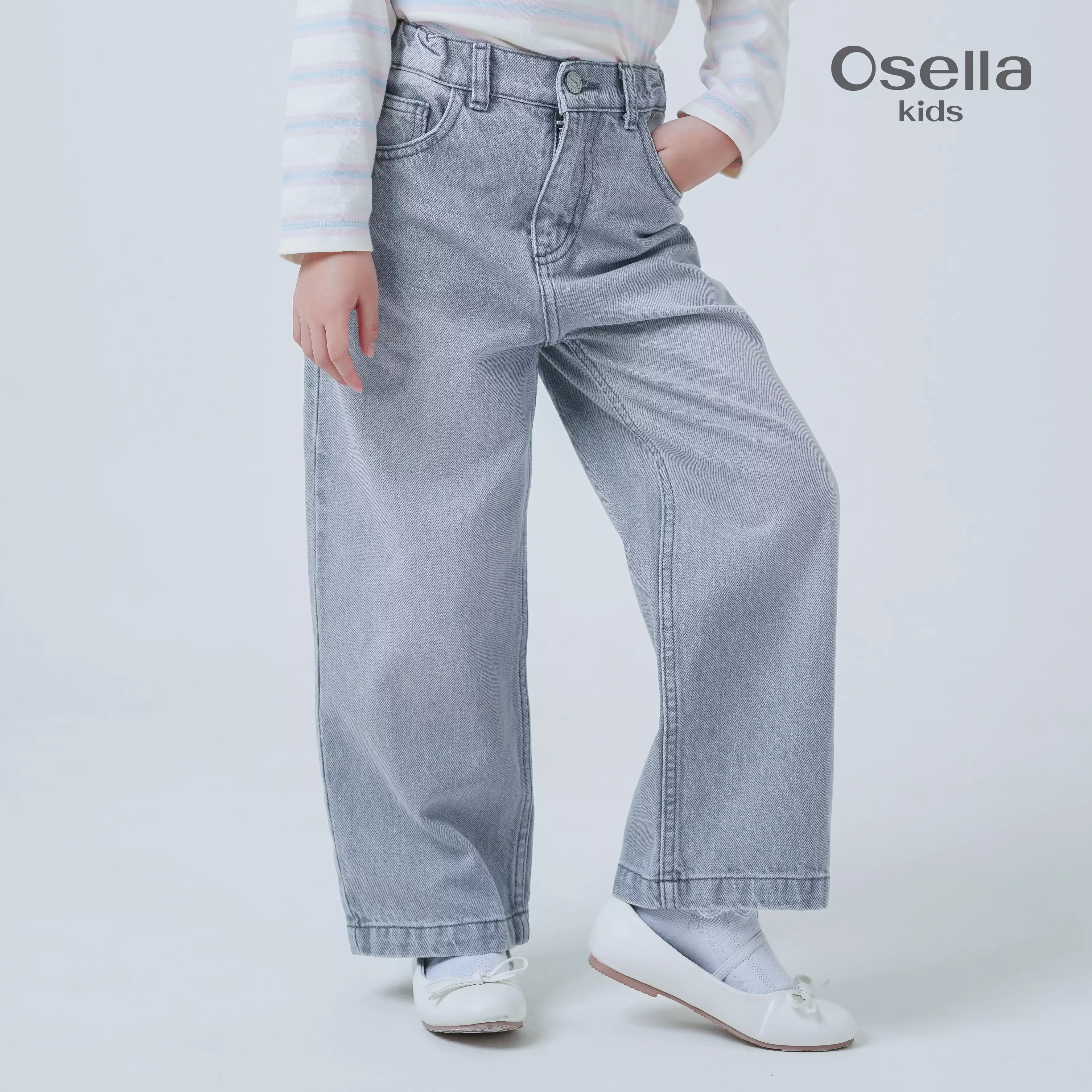 Osella Kids Ellies Straight Fit Jeans 238O660141 | Celana Denim Anak Perempuan