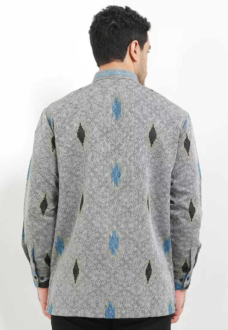 Kemeja Koko Batik Geometris 1