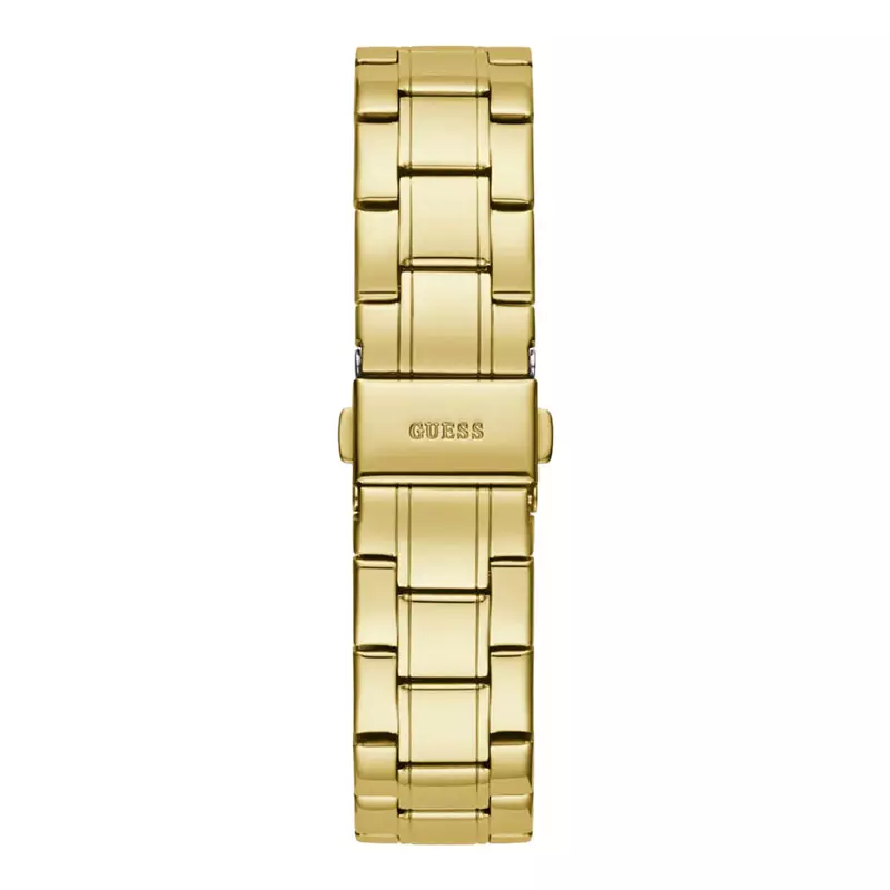 Jam Tangan Wanita Guess Sparkler GW0111L2 Ladies Black Dial Gold Stainless Steel Strap
