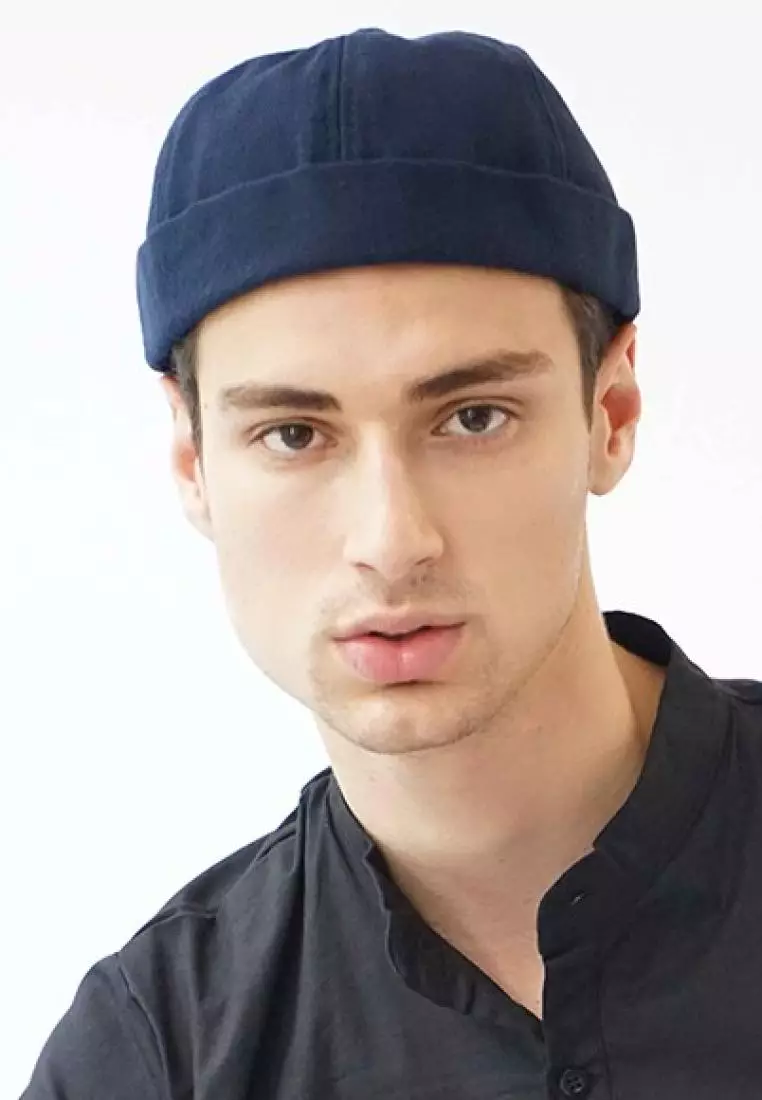 Houseofcuff Peci Beanie Polos Mioki Hat Kopiah Hijrah Muslim Dongker