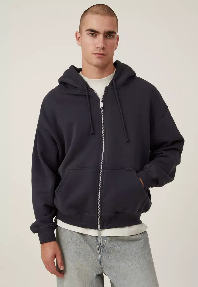 Zip up hoodie cotton on sale