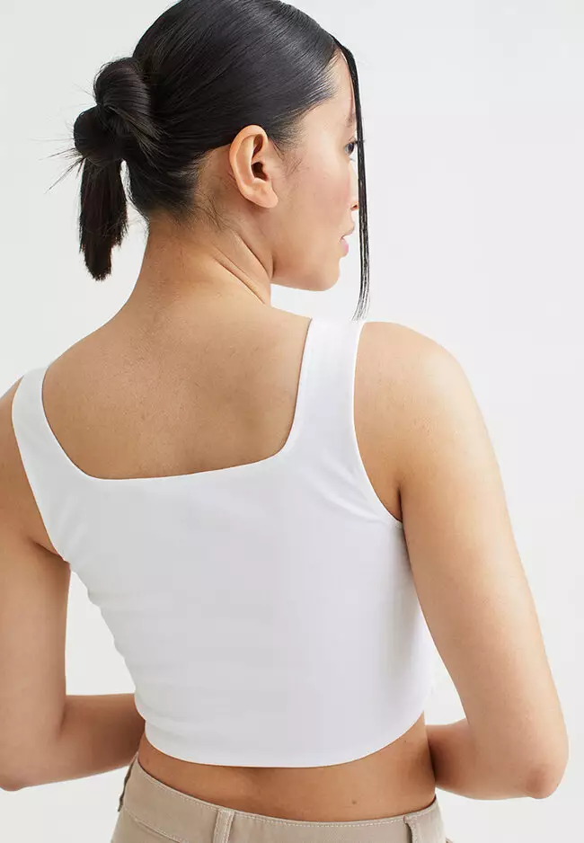 Crop tank sale top h&m