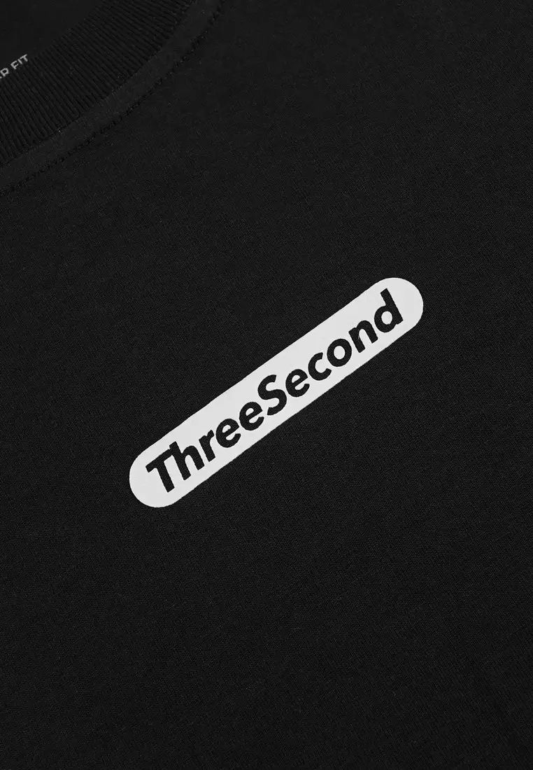 3Second Men's T-Shirt Short Sleeve Regular Fit Cotton Youth Culture OL-C390525