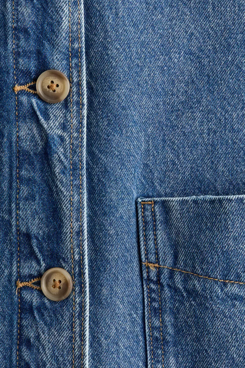 Denim shacket