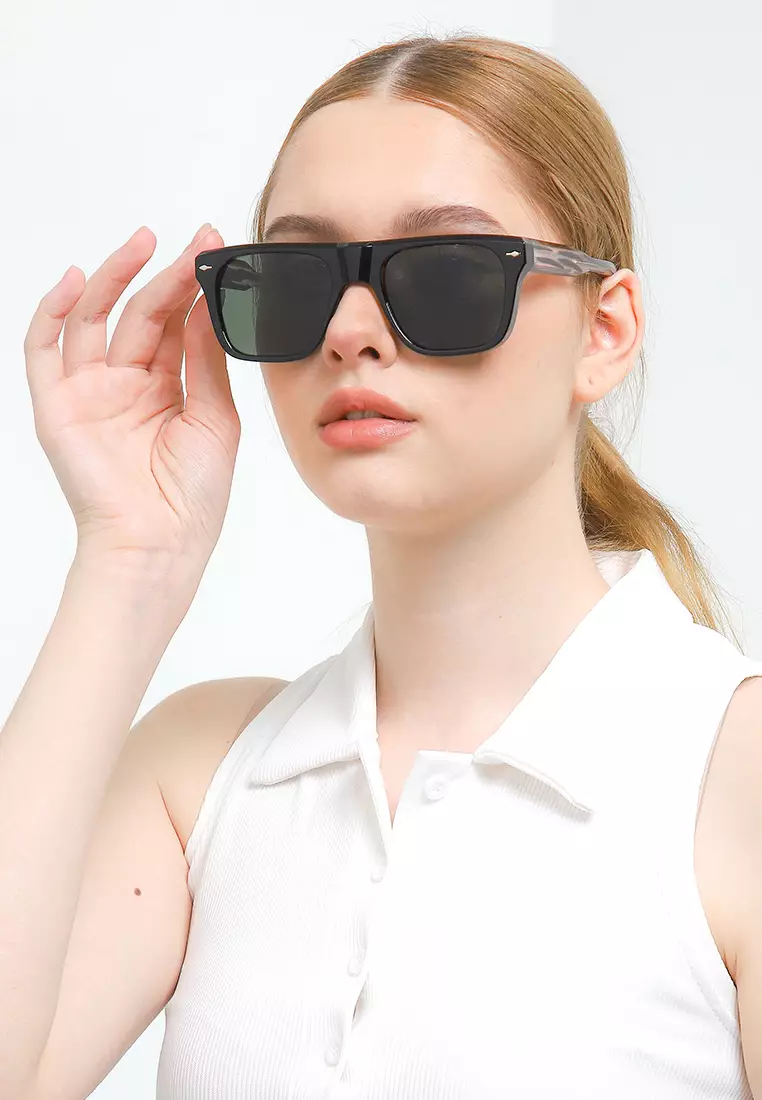 Helium Kacamata Pria Wanita Antiradiasi Fashion Sunglasses Bahan Premium