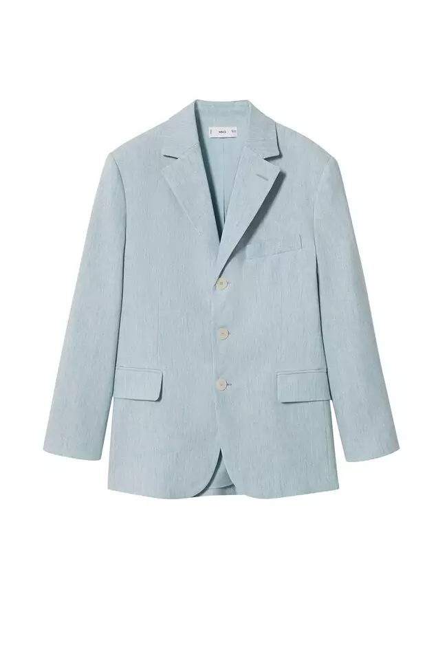 Buy Mango Linen Blazer Suit 2025 Online ZALORA Philippines