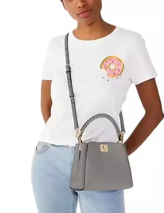 KATE SPADE Phoebe Small Top Handle Satchel Hare Grey