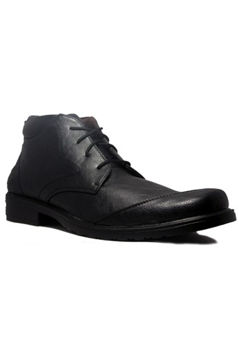D-Island Shoes Office Loafers Mens Leathe Black