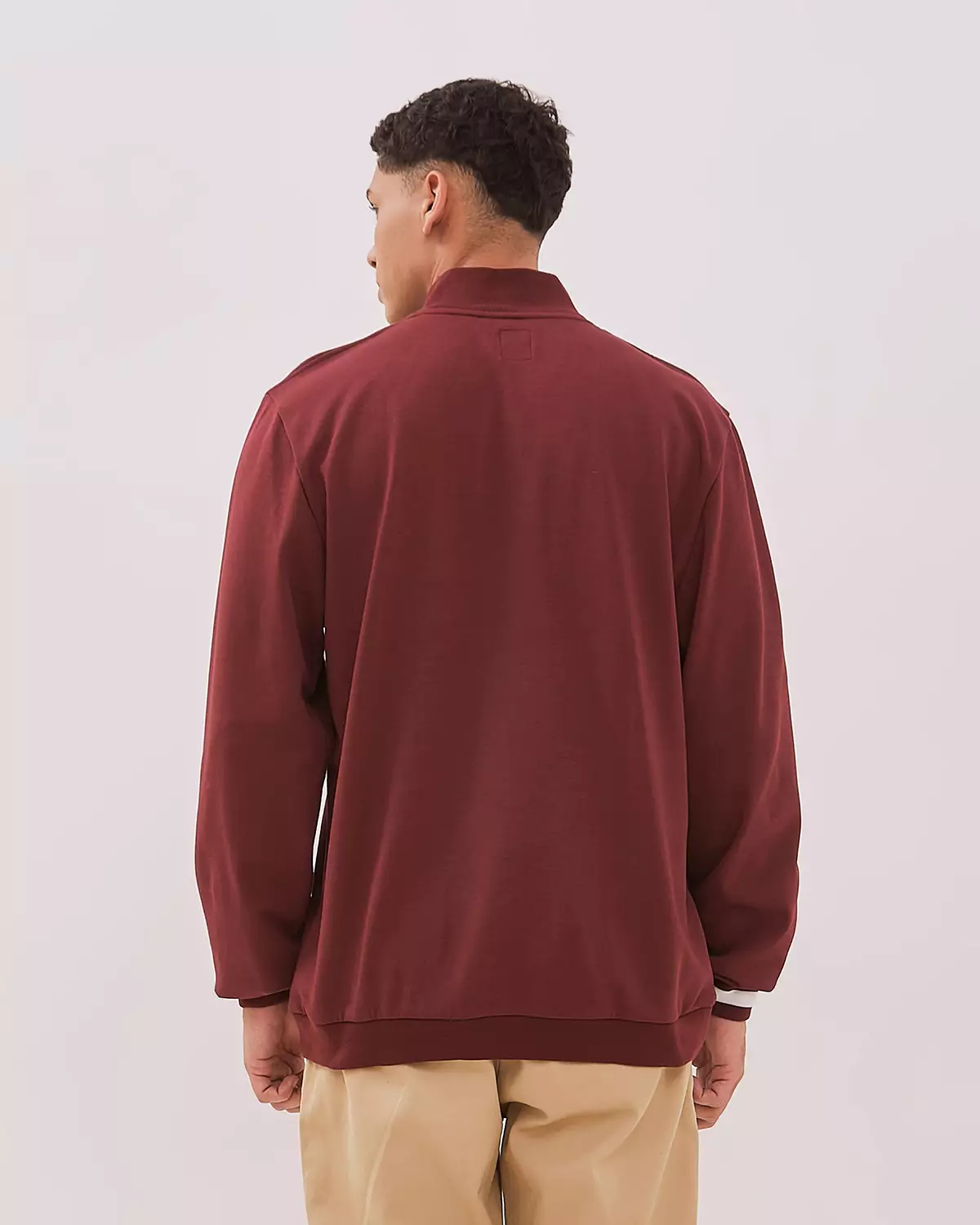 MAROON RED CASUAL SWEATER FOR MEN