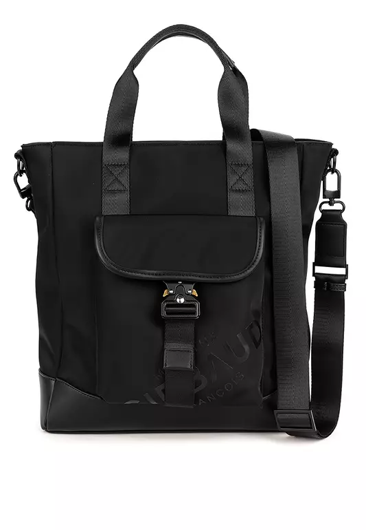 Men's Girbaud Black Luther Detachable Strap Tote Bag