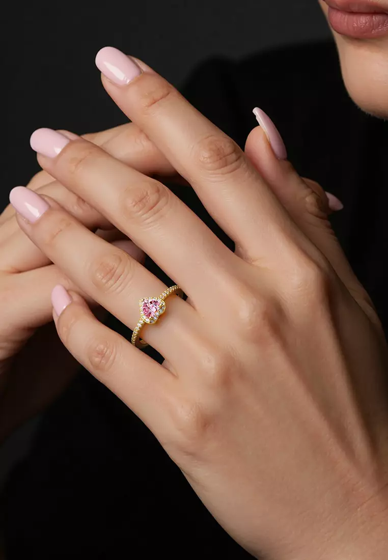 Cincin Wanita Berlian Titanium Fashion Perhiasan Cincin Cewek Ring